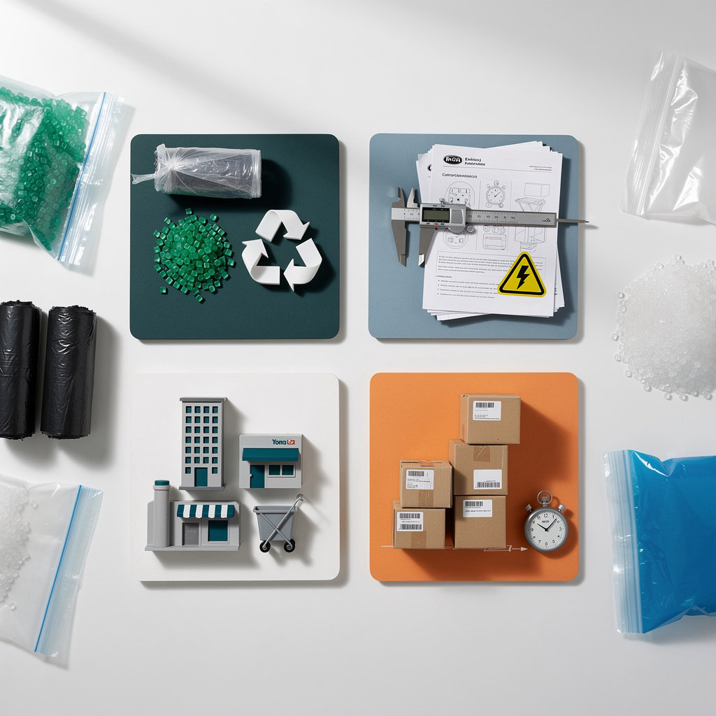 Nova Embalagens sacos plásticos recicláveis e conformes ABNT para condomínios, indústrias e comércios em Jandira